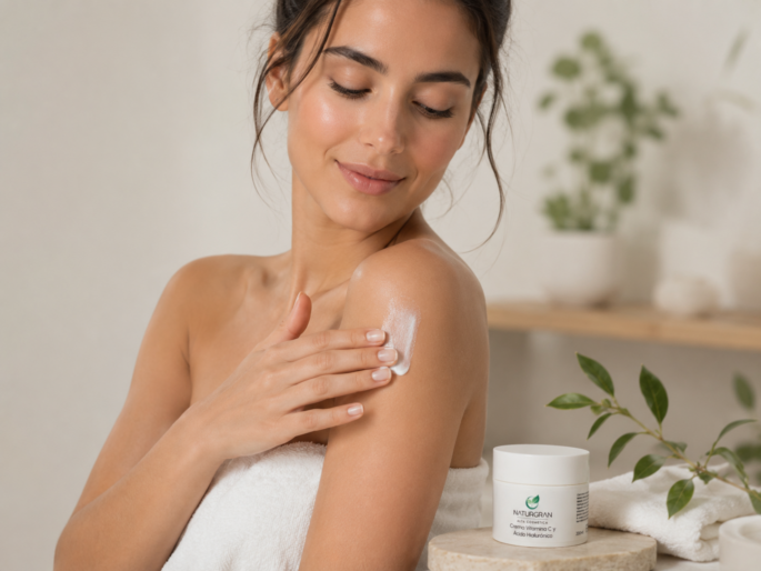 Crema con ácido hialurónico y vitamina C Naturgran para rostro y cuerpo